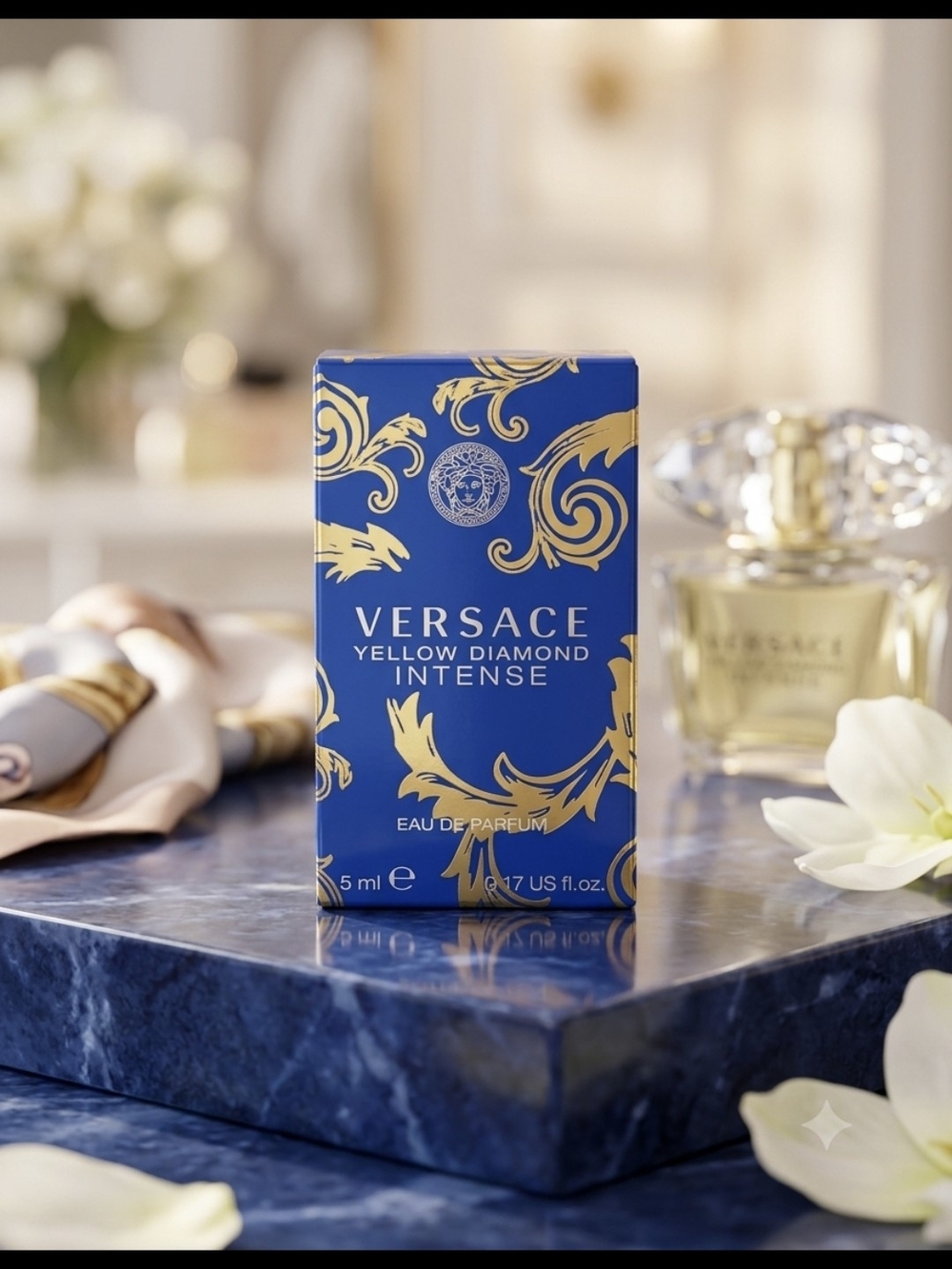 Versace Yellow Diamond Intense - Blue and Gold Box